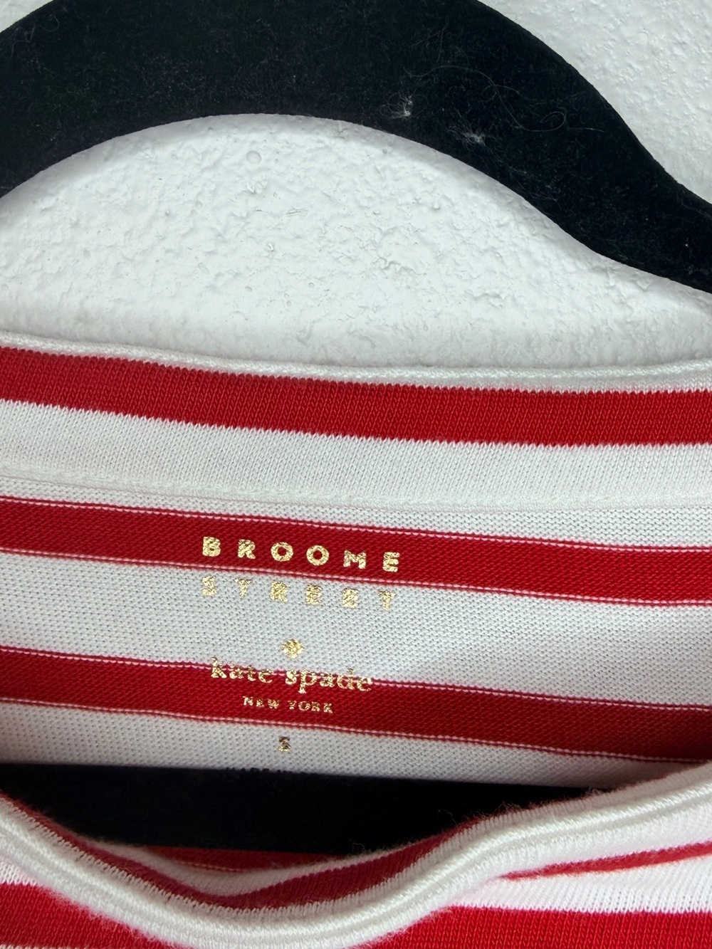 Kate Spade New York “ Joie de Vivre” Broome Street Stripped Top Small - Picture 5 of 7
